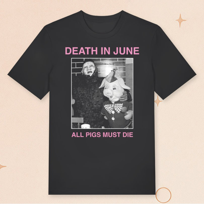 Death In June Merch No Pig Day T-Shirt All Pigs Must Die Shirt For Band Lovers