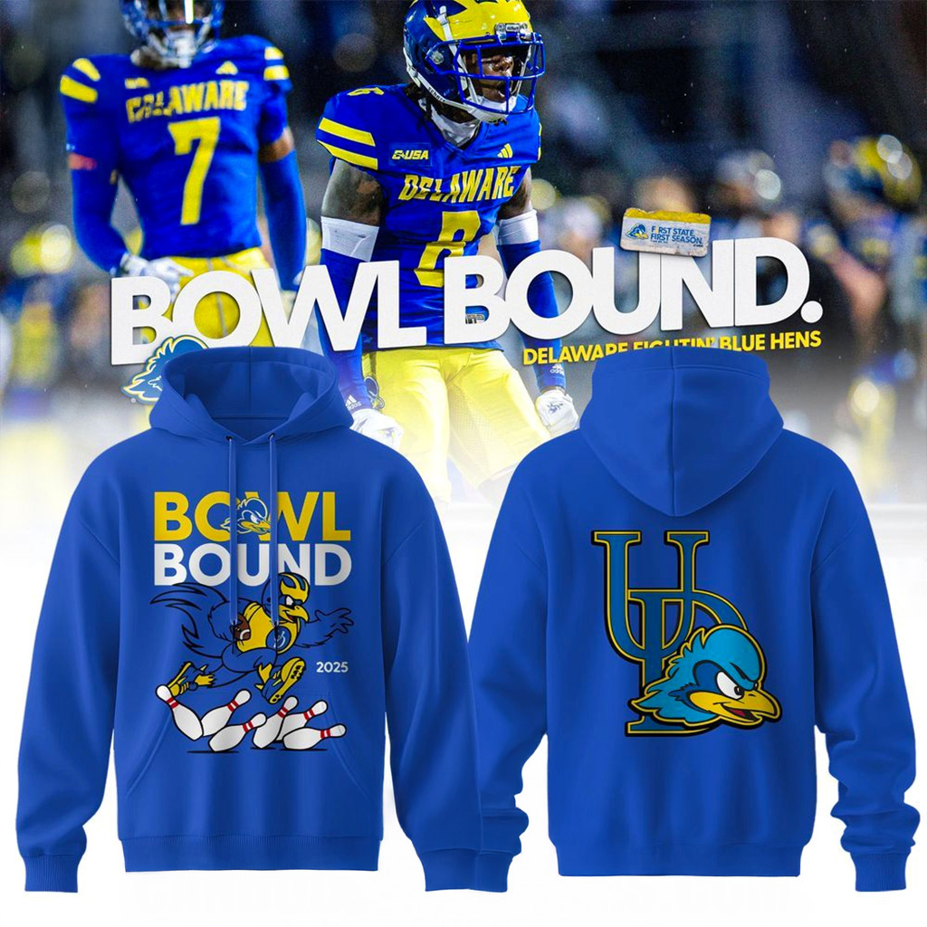 Delaware Blue Hens Bowl Bound Hoodie College Football Fan Gift Best Gift For Football Fans