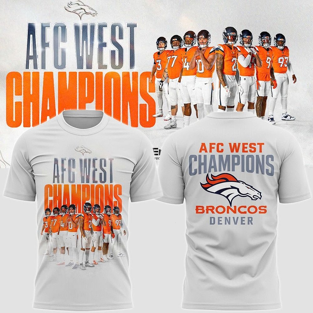 Denver Broncos 2026 AFC West Division Champions Limited T-Shirt NFL Football Best Gift For Football Fans