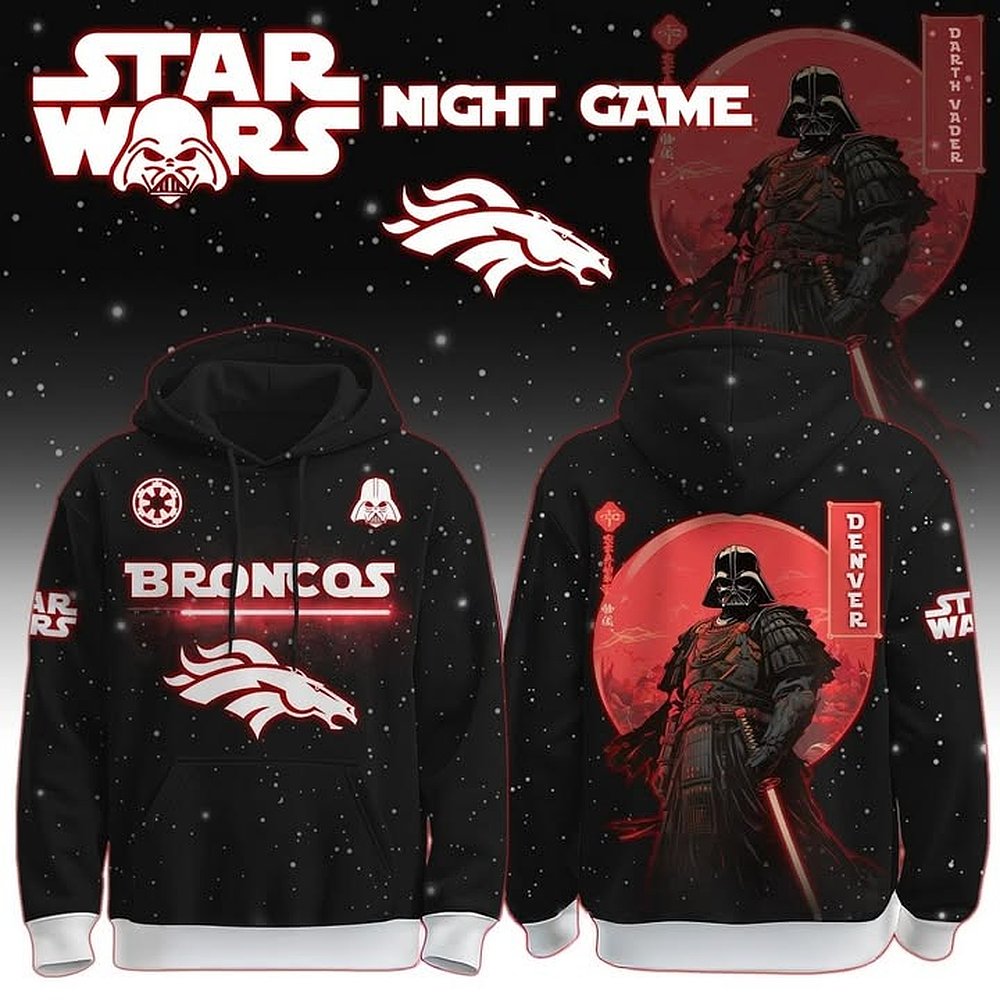 Denver Broncos Star Wars Night Game Special Edition Hoodie NFL Football Crossover Best Gift For Fans