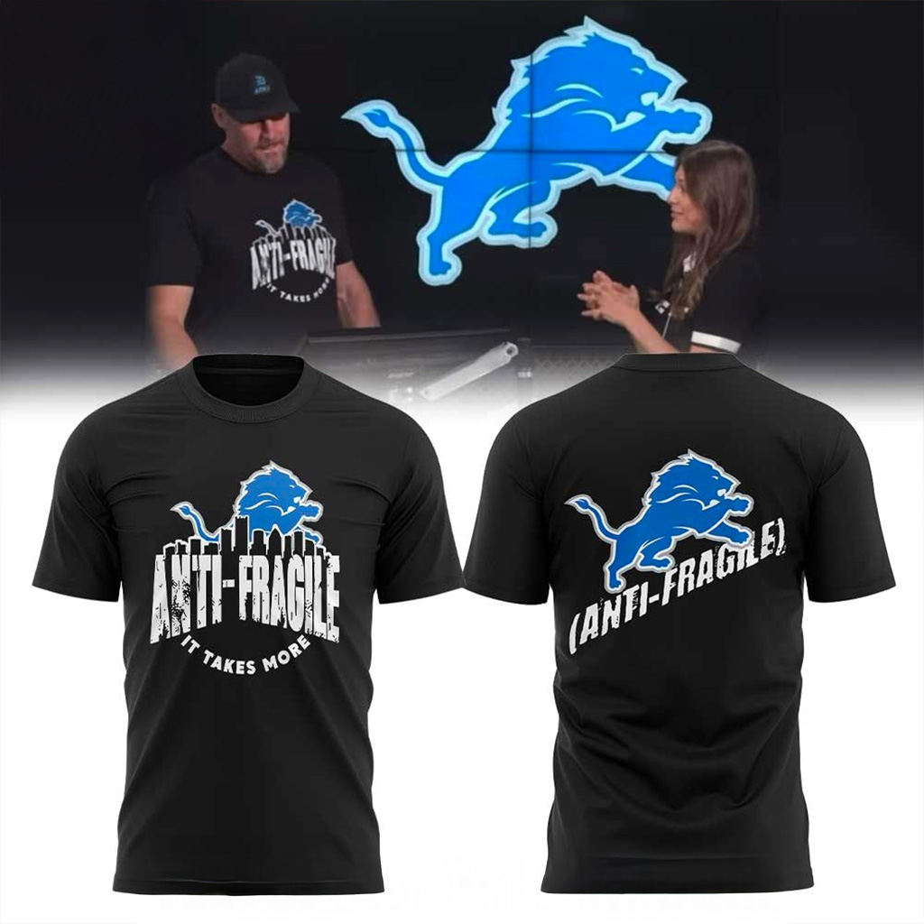 Detroit Lions Coach Dan Campbell Anti Fragile Shirt Detroit Lions Merch Gift For Men