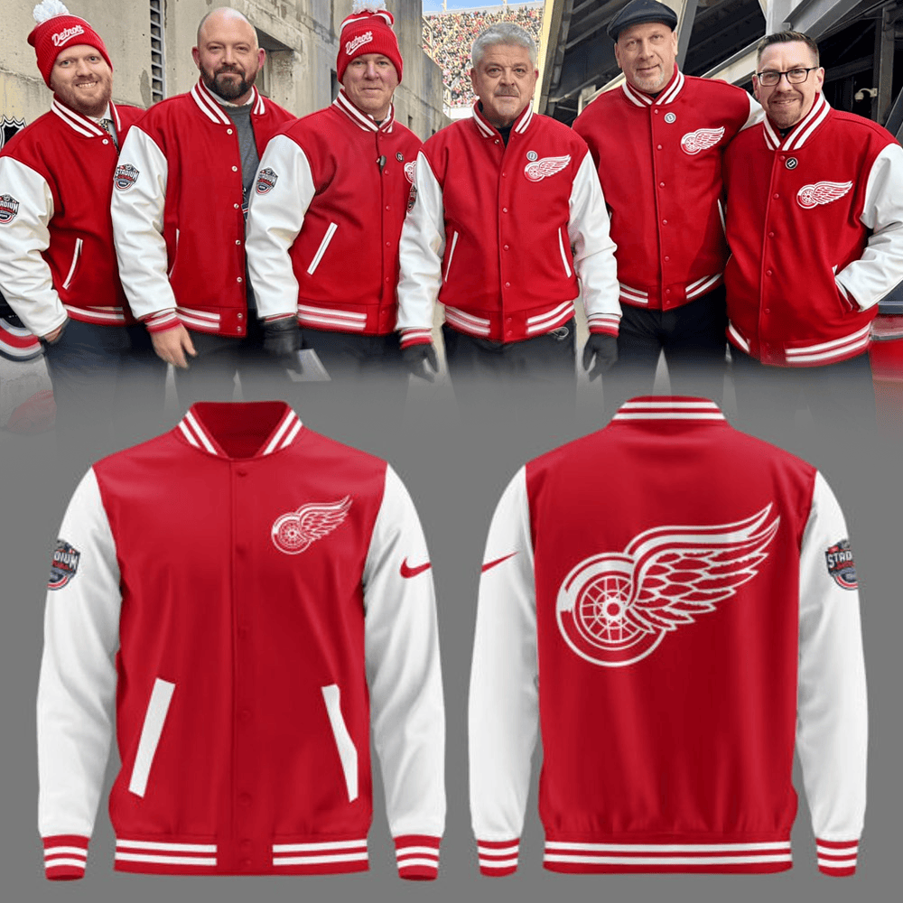 Detroit Red Wings The Stadium Series 2025 NHL Jacket Detroit Red Wings Merch Father's Day Gifts