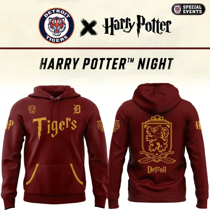 Detroit Tigers Harry Potter Night Hoodie Baseball Lovers Best Gifts For Fans Father's Day
