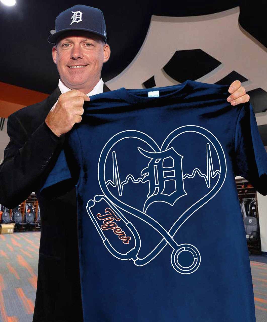 Detroit Tigers Nurses Night T-Shirt Honor Nurses Day Baseball Lovers Gifts For Fans