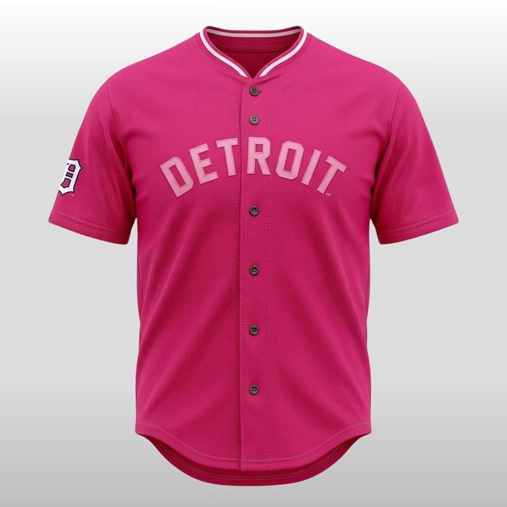 Detroit Tigers Pink Jersey Gate 2026 Giveaway Gift For Baseball Fans