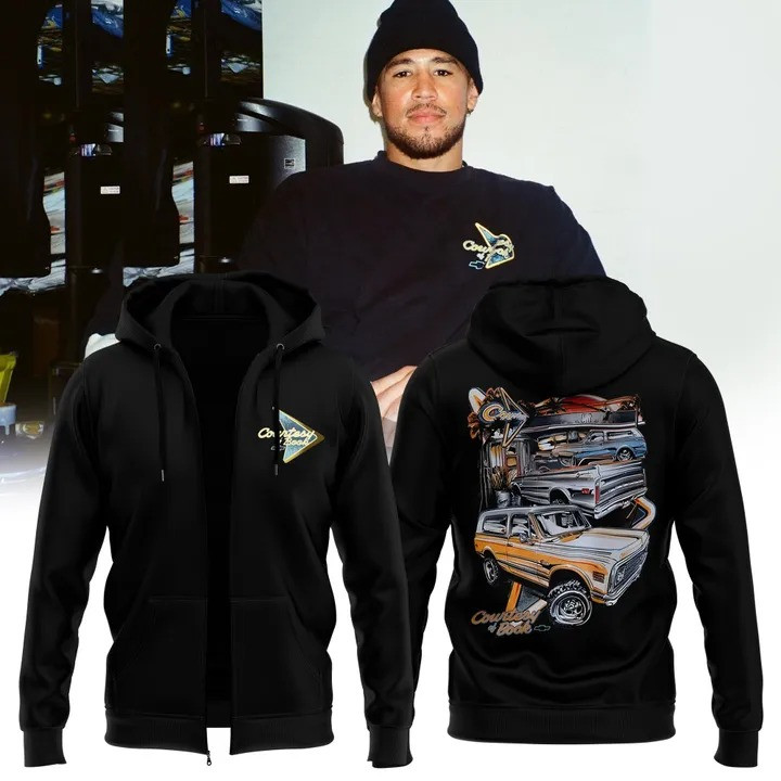 Devin Booker X Chevrolet Zip Hoodie Nike Chevrolet Max90 Merch Apparel Gifts For Fans