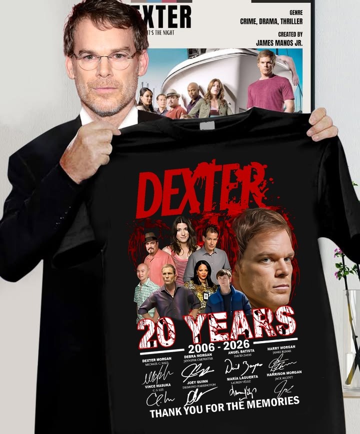 Dexter TV Series 20 Year Anniversary 2006 to 2026 Thank You For The Memories T-Shirt Best Gift For Fans
