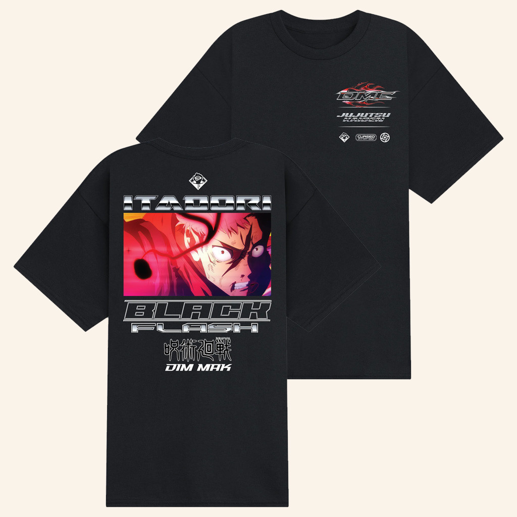 Dim Mak x Jujutsu Kaisen Merch Flash Yuji T-Shirt Unique For Anime Lovers