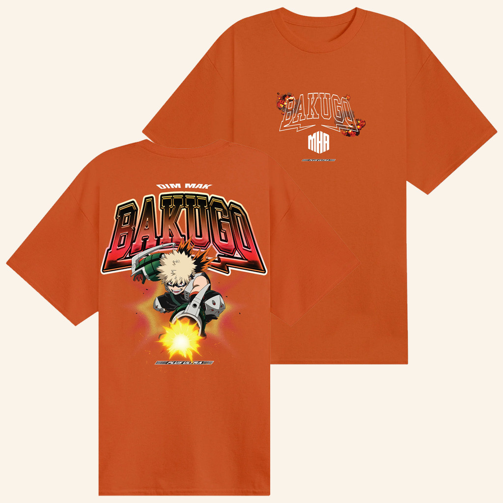 Dim Mak x My Hero Academia Merch Bakugo T-Shirt Birthday Presents For Boyfriend