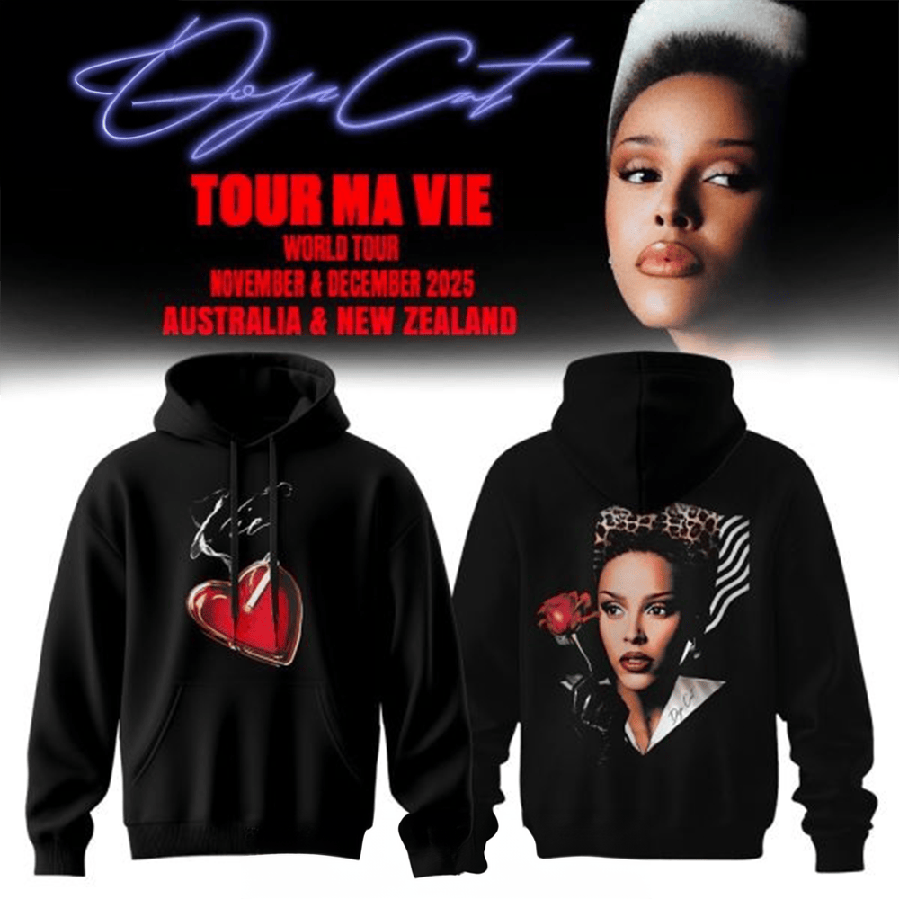 Doja Cat Ma Vie World Tour 2025 Hoodie Doja Cat Concert Merch Gifts For Fans