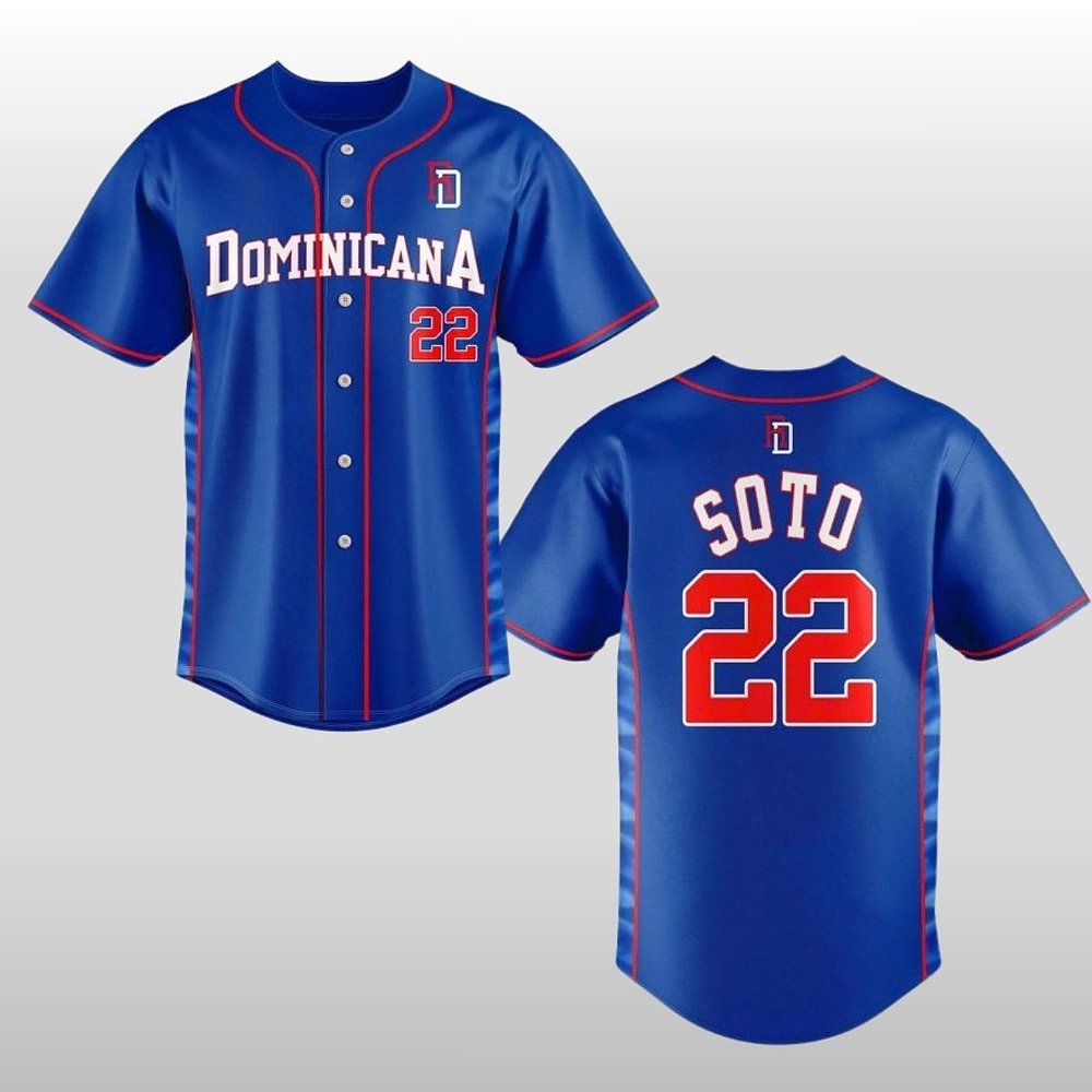 Dominican Republic Jr Juan Soto Ronald Acuna 2026 Baseball Jersey Gift For Baseball Fans