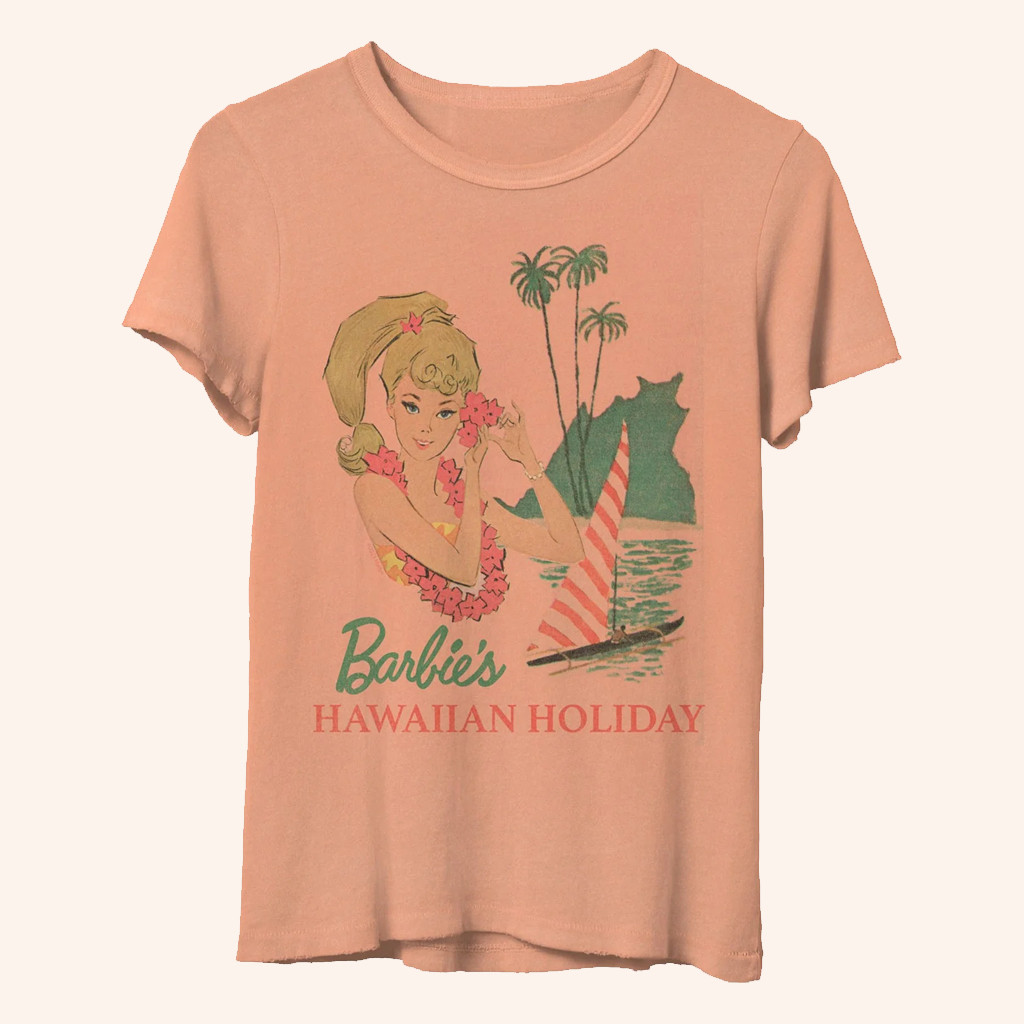 Dress Code Clothing Merch Junk Food Womens Barbies Hawaiian Holiday T-Shirt For Wife 