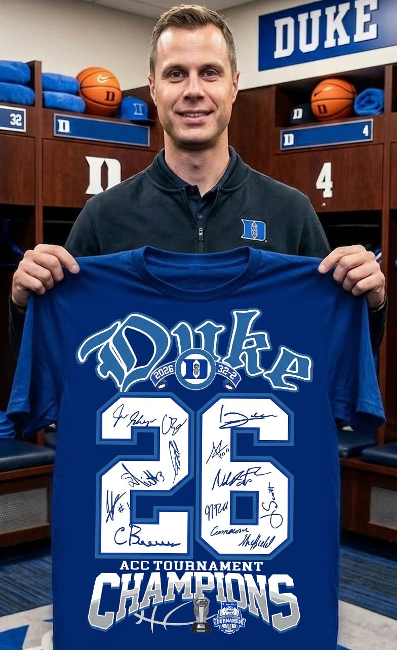 Duke Blue Devils Men_s Basketball 26 Acc Tournament Champs T-Shirt