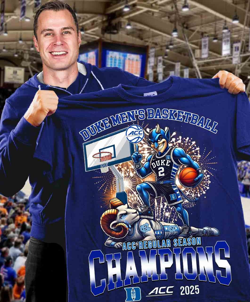 Duke Men's Basketball ACC Regular Season Champions 2025 Shirt Duke Blue Devils Fan Gifts
