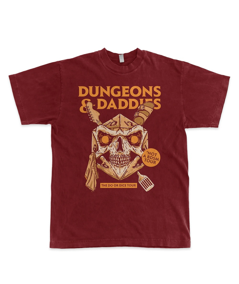 Dungeons And Daddies Merch T-Shirt Do Or Dice Tour Tee Shirts Gifts For Fans