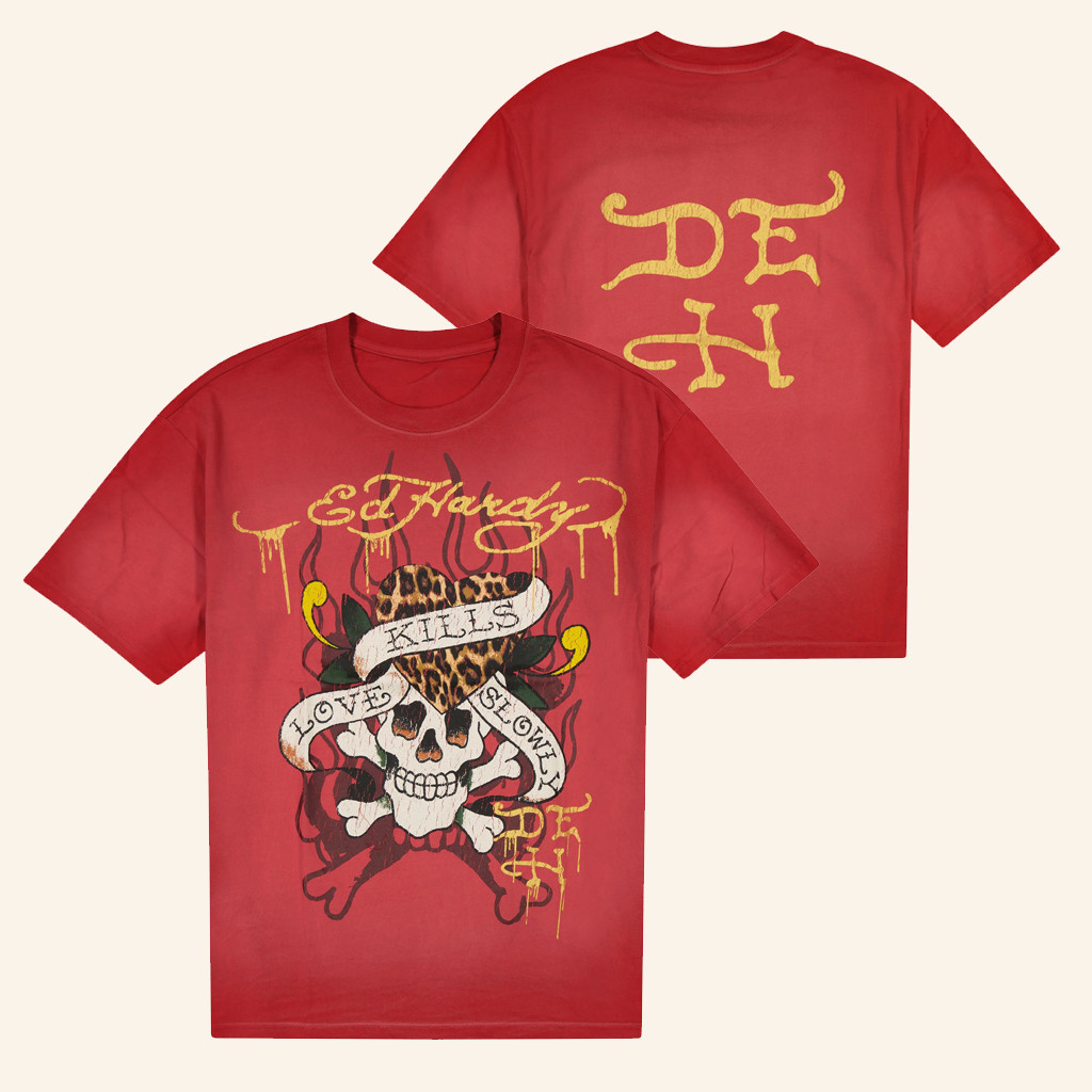 Ed Hardy Merch LKS Skull T-Shirt Birthday Ideas For Father