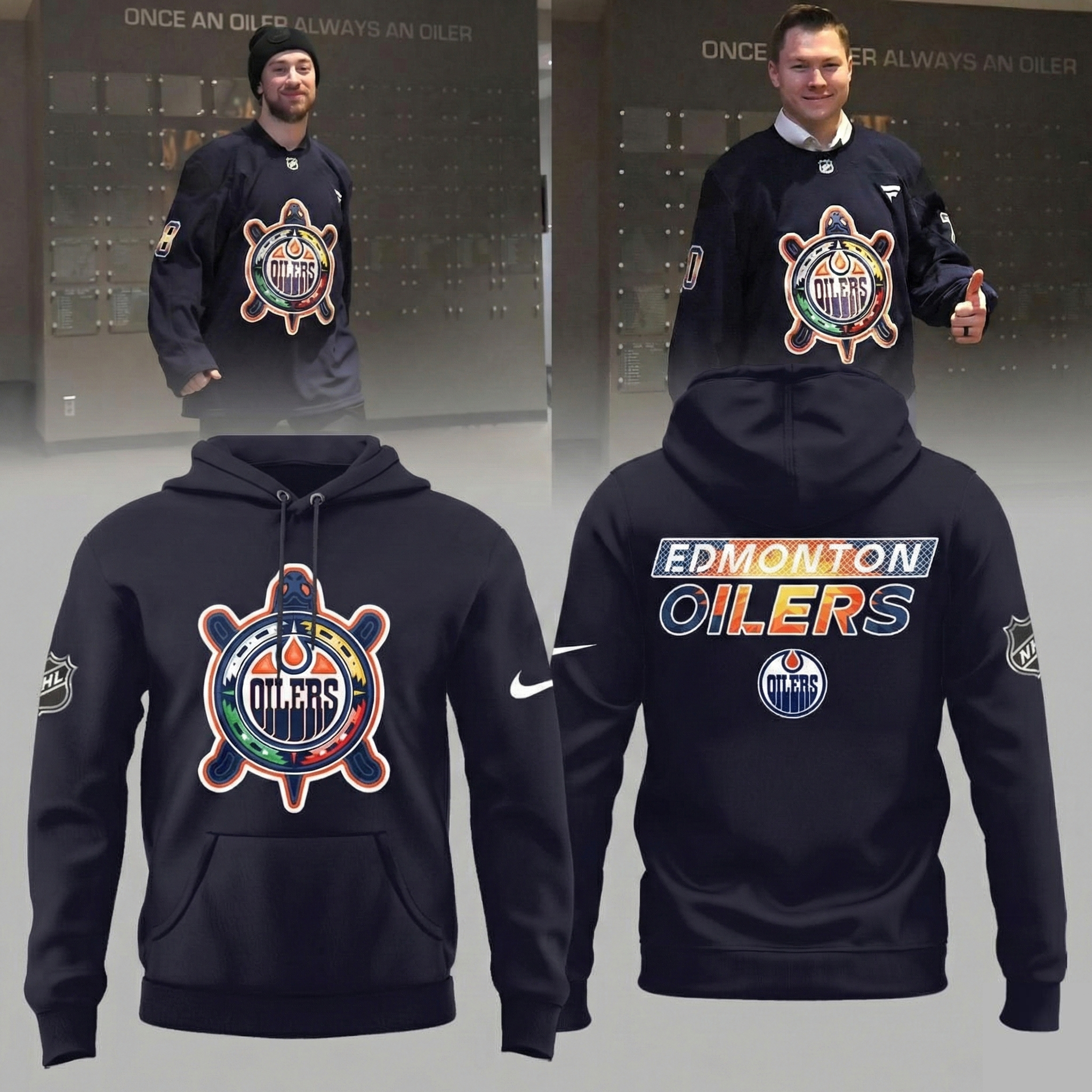 Edmonton Oilers Merch Indigenous Celebration Night Hoodie Oilers Apparel Unique Hockey Fans Gifts