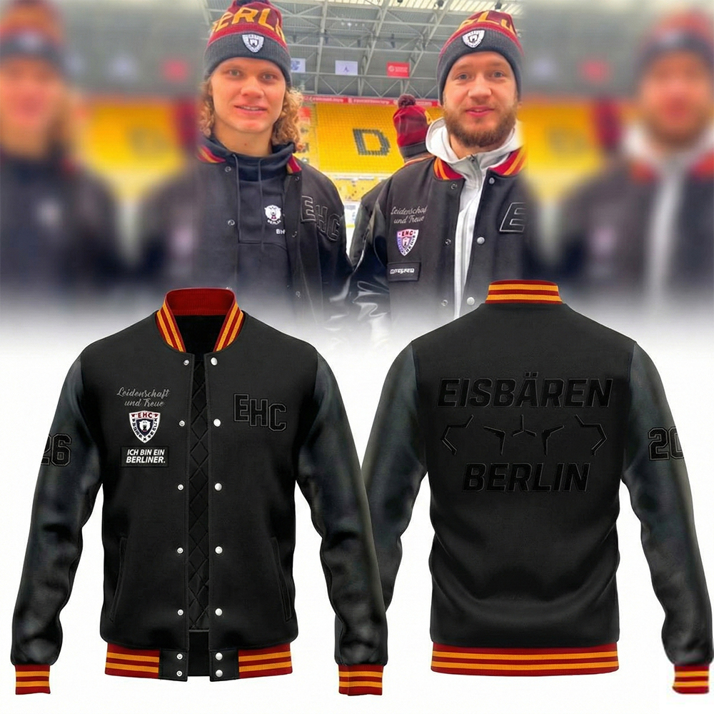 Eisbären Berlin Merch Del Winter Game Jacket Eisbären Berlin Apparel Ice Hockey Fans Gifts