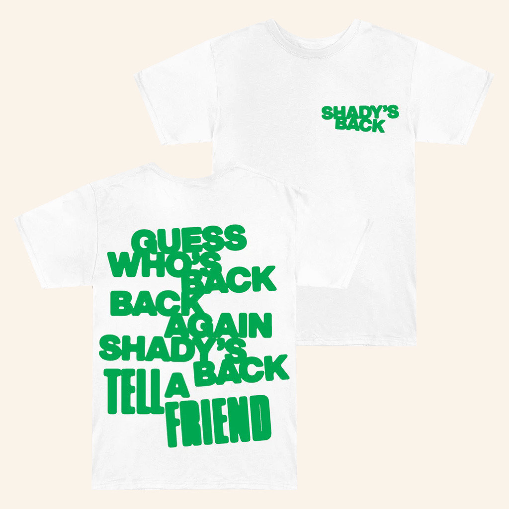 Eminem Merch The Eminem Show Shady's Back T-Shirt Christmas For Him