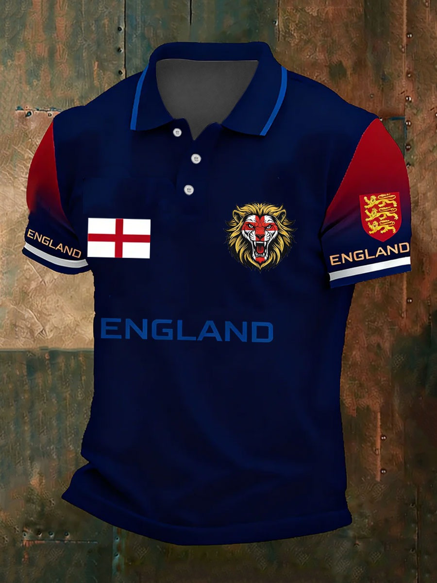 England World Cup 2026 Polo Shirt England Soccer Shirt Soccer Lovers Best Gifts For Him
