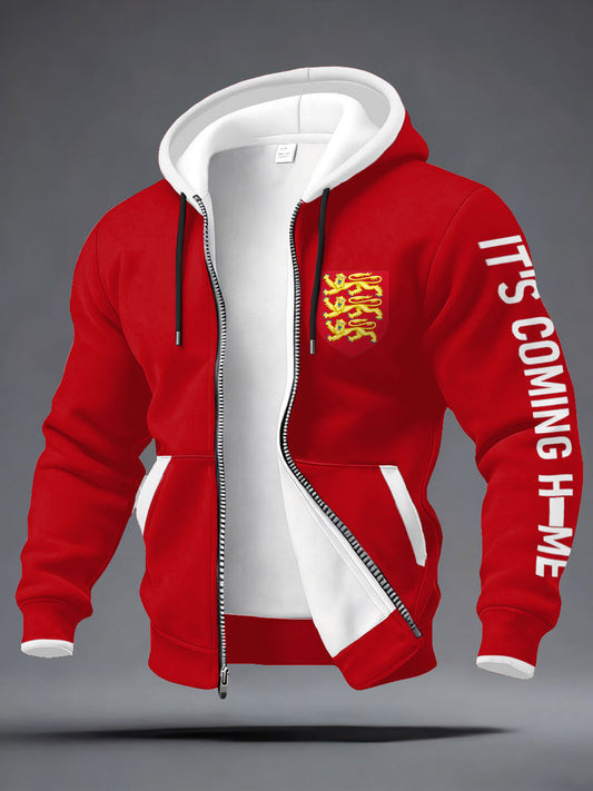 England World Cup 2026 Zip Hoodie England Its Coming Home Hoodie Gift For Boyfriend