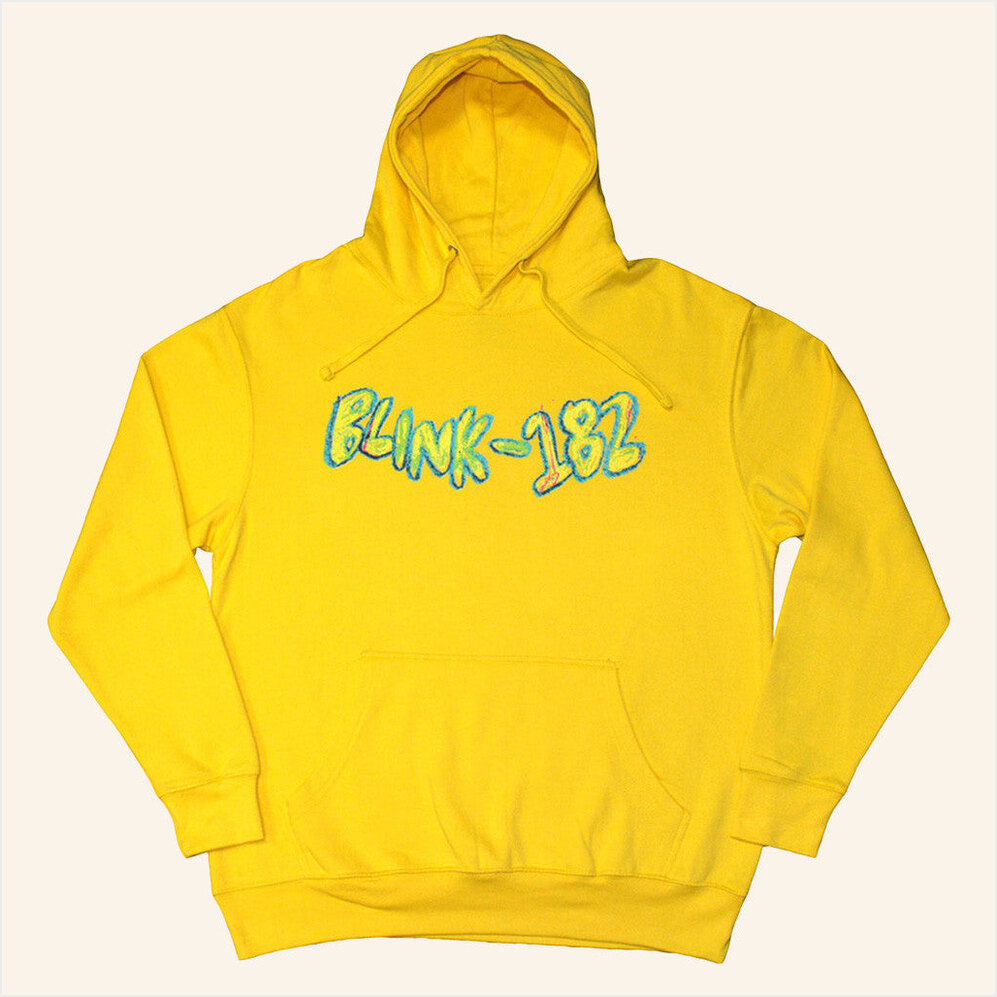 Eyesore Merch Blink 182 Crayon Yellow Hoodie Gifts For Friends Birthday Gifts For Her