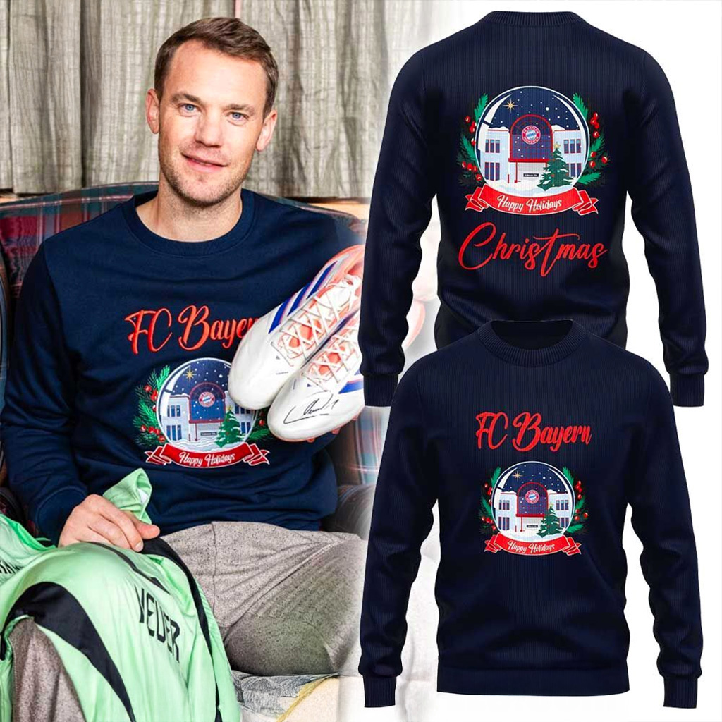 FC Bayern Christmas Ugly Sweater Football Merch Best Gift For Football Fans