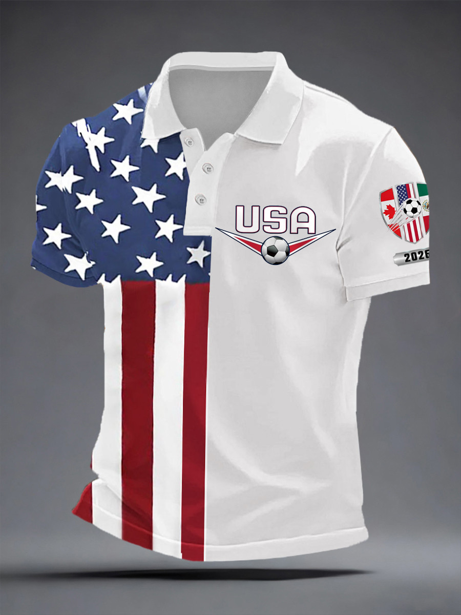 FIFA World Cup 2026 North America Polo Shirt Soccer Game Day Shirt Best Gifts For Men blank
