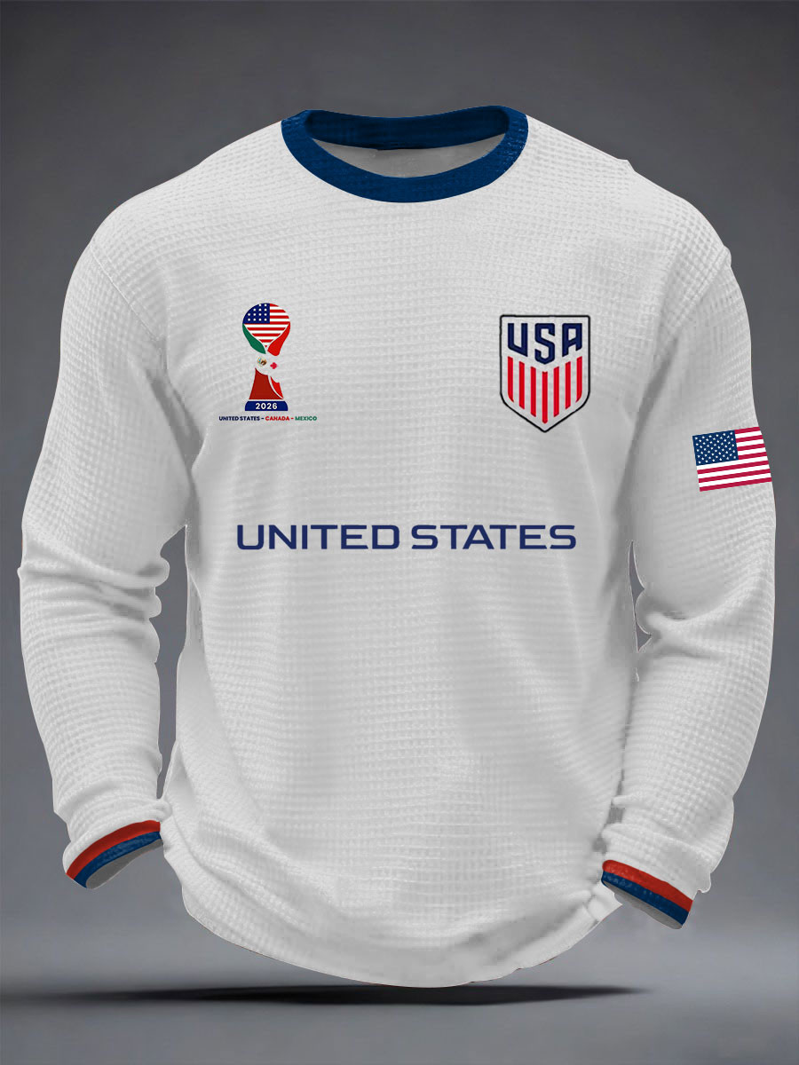 FIFA World Cup 2026 USA Long Sleeve Shirt Sports Day Clothing World Cup Lovers Best Gifts