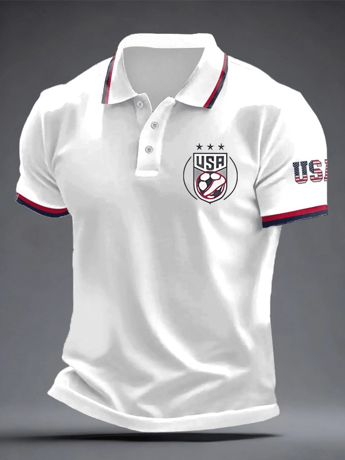 FIFA World Cup 2026 USA Polo Shirt Game Day Shirt Soccer Clothing Best Gifts For Grandpa