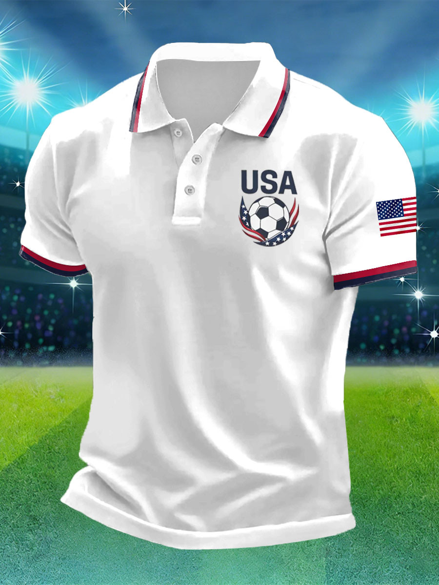 FIFA World Cup 2026 USA Polo Shirt Team USA Shirt World Cup Merch Soccer Fans Best Gifts Idea blank