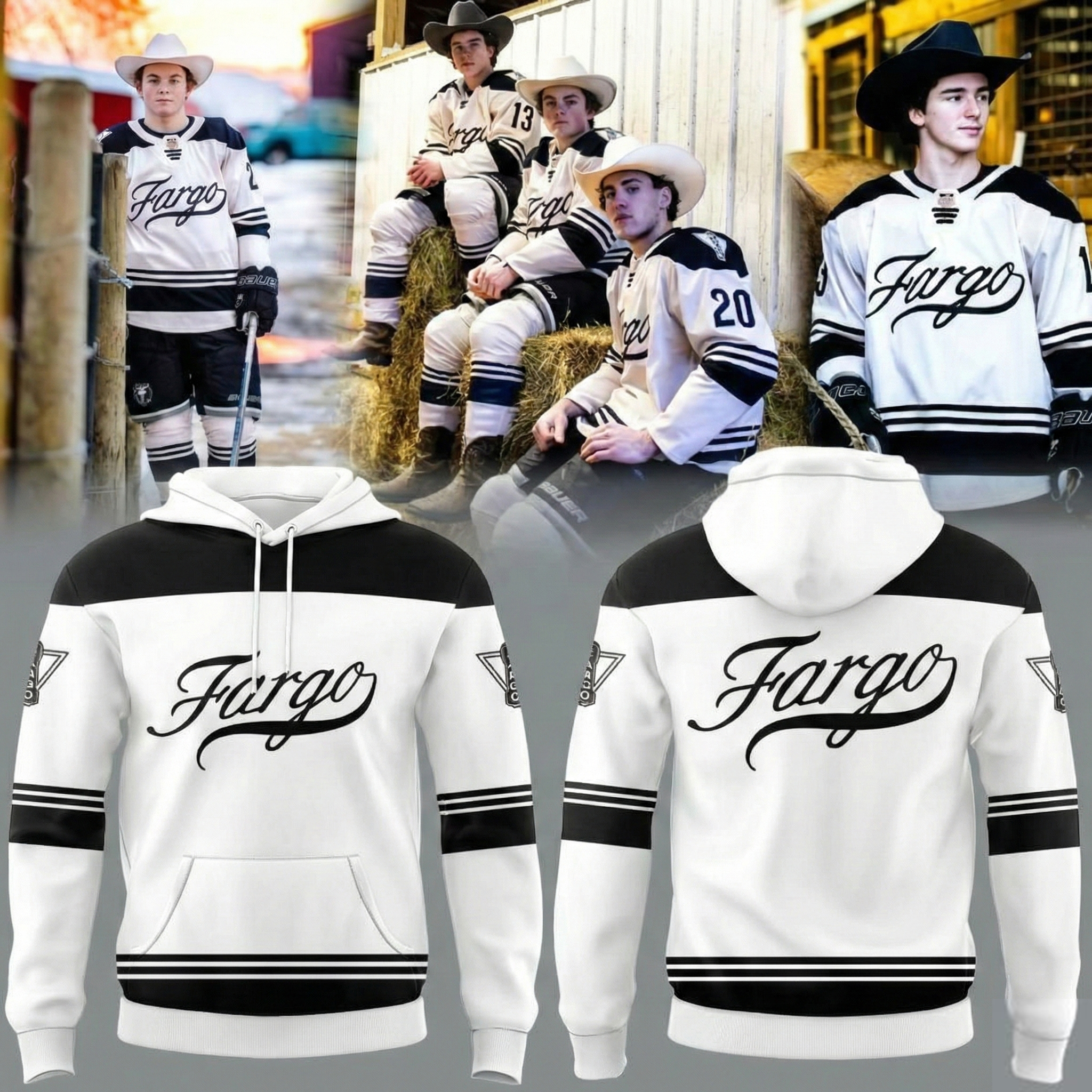 Fargo Force Merch Frosty Cup Uniform Hoodie Fargo Force Hockey Apparel Fans Gifts