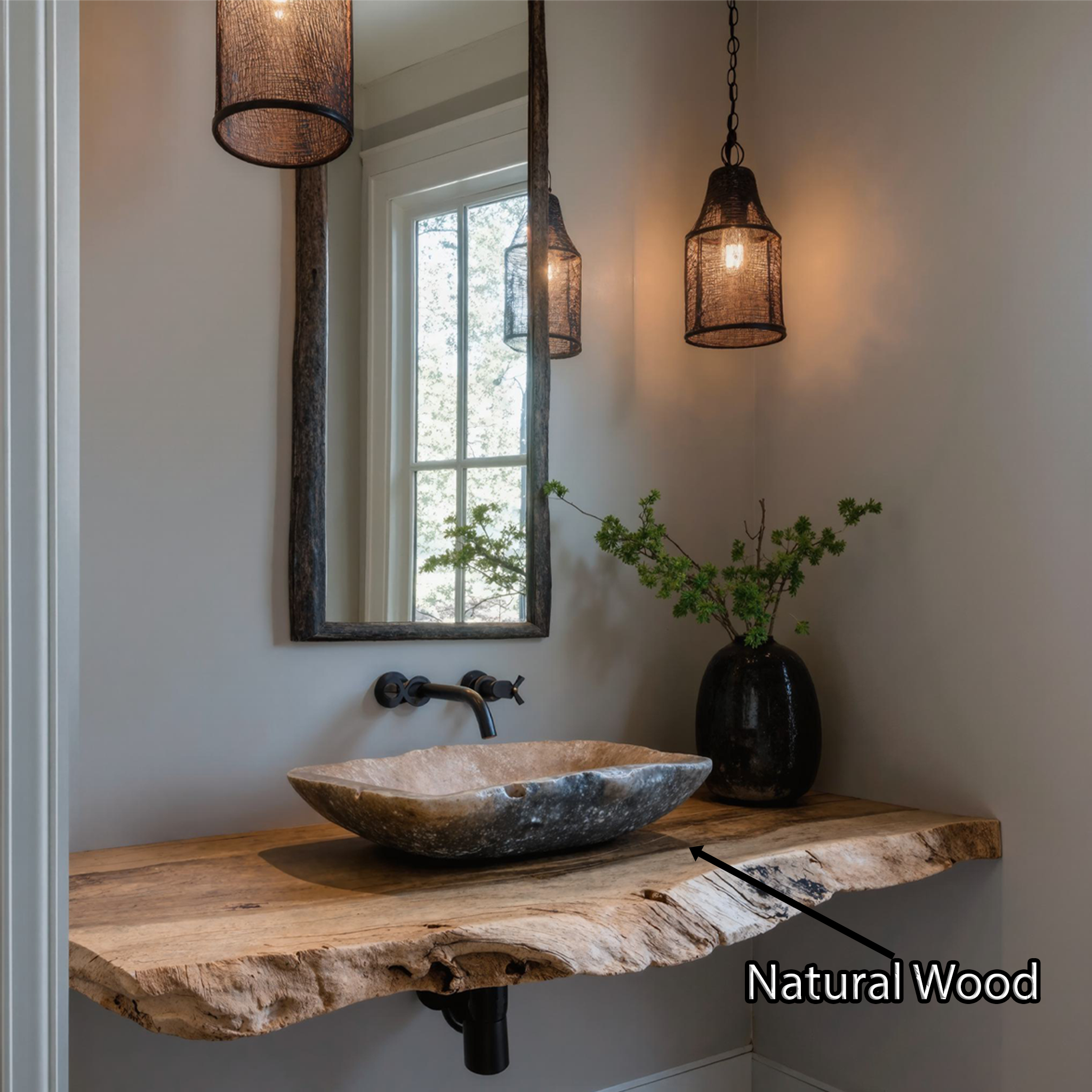 Farmhouse Bathroom Vanity Floating Shelf For Rustic Bathroom Decor SILDTBRV115