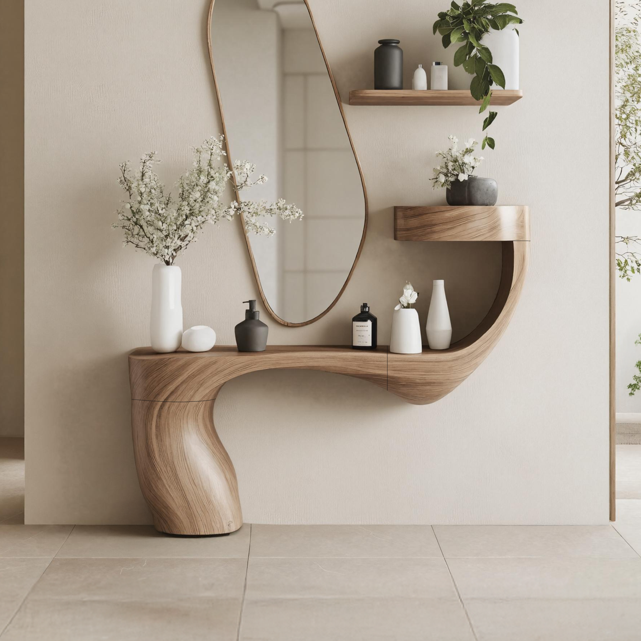 Farmhouse Live Edge Vanity for Modern Bathroom Decor SILDTTNMV008