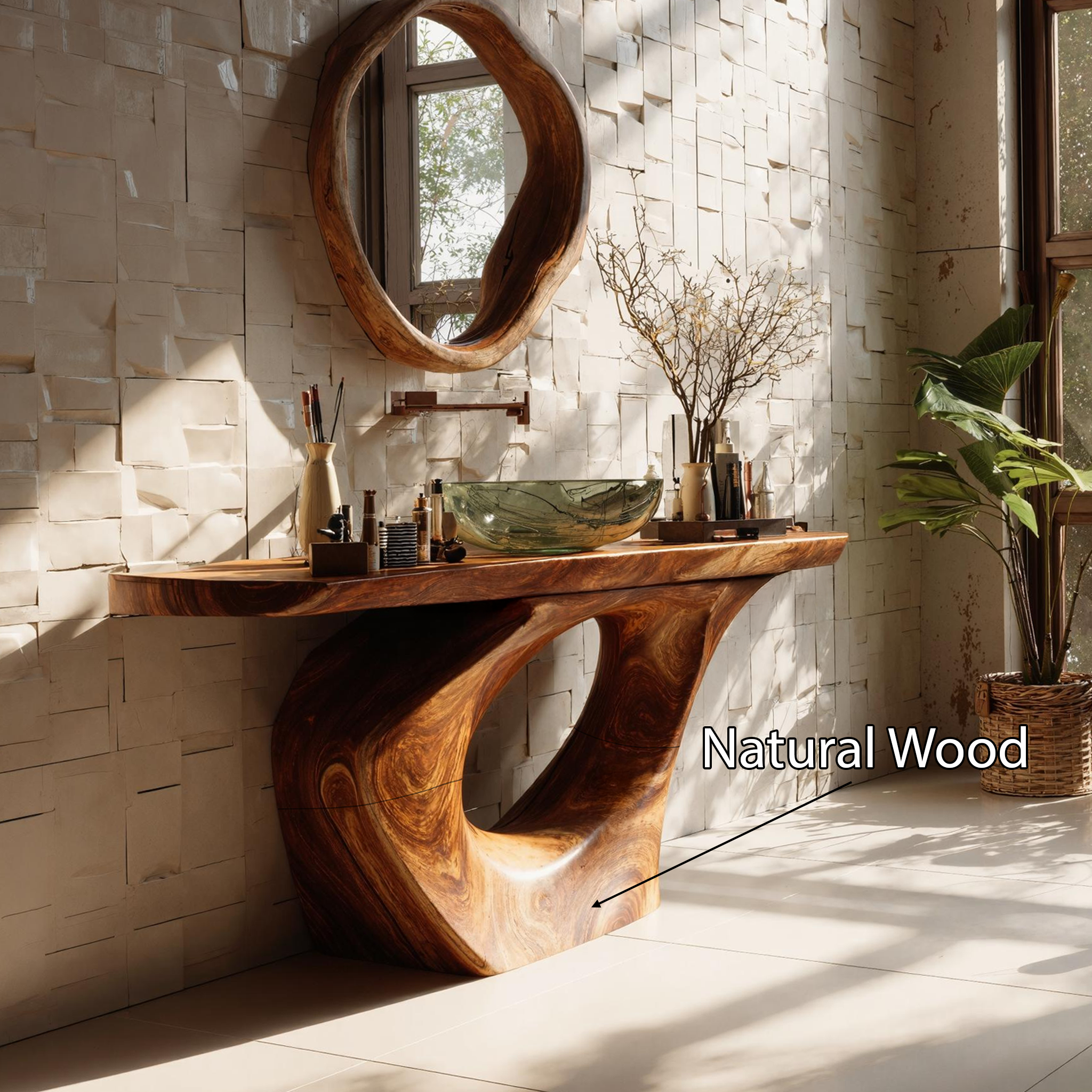 Farmhouse Solid Vanity For Decorative Bathroom Design SILDTTNBRV017