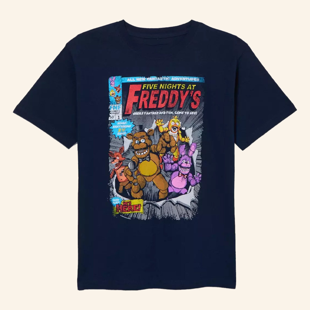 Five Nights At Freddy's Merch Five Nights At Freddy's Comic Cover T-Shirt Husband Gifts