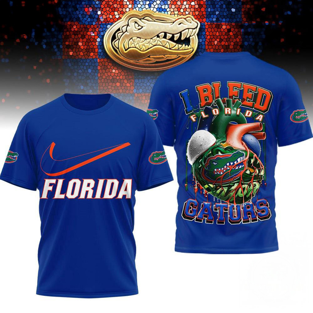 Florida Gators 2025 NCAA I Bleed Shirt Florida Gators Merch Gift For Football Fans