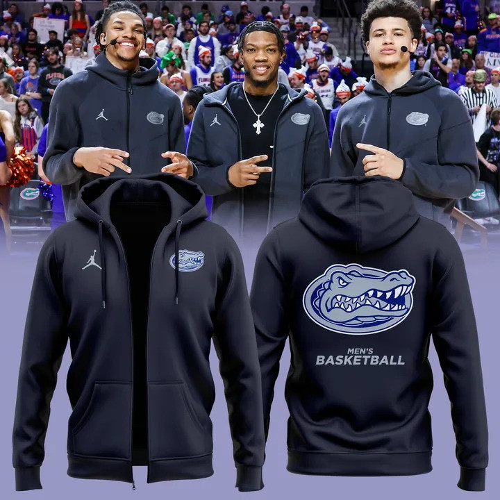 Florida Gators Men's Basketball Zip Hoodie 2025 For Fans Father's Day Gifts