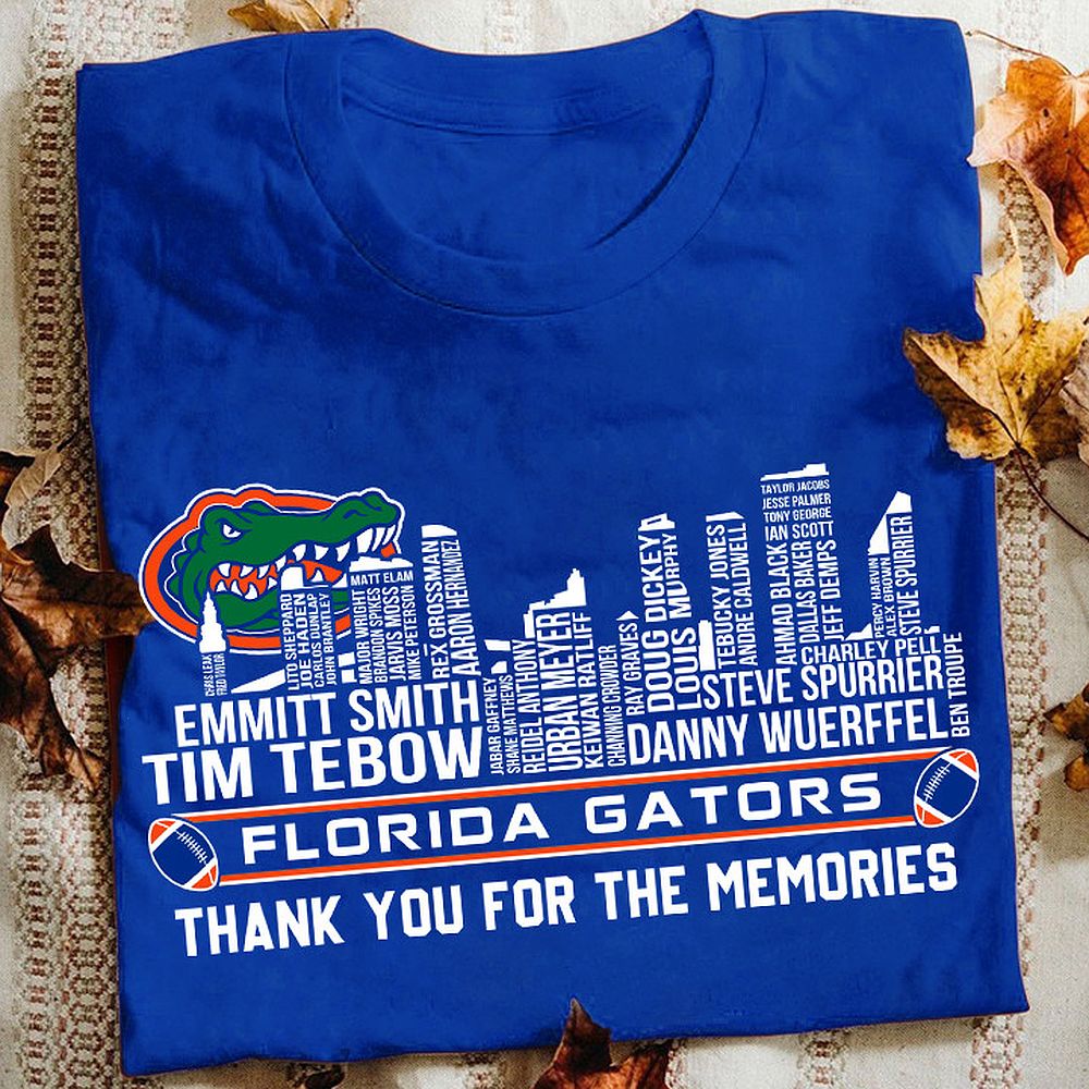 Florida Gators Thank You For The Memories T-Shirt Gators Merch Best Gift For Football Fans