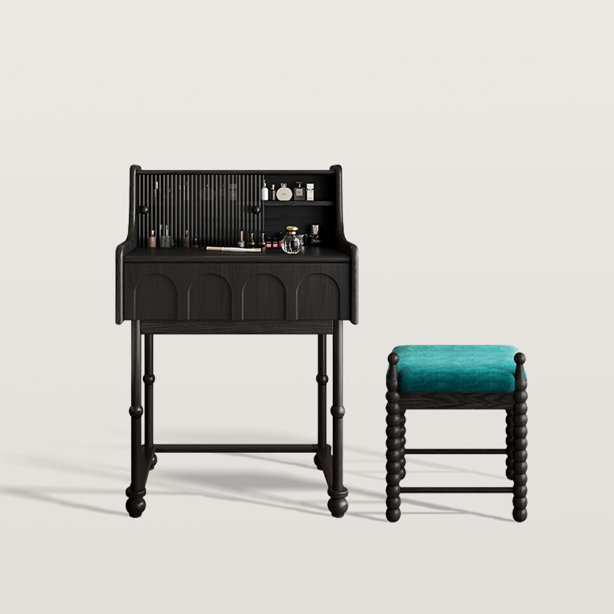 French Style Antique Makeup Vanity for Small Apartment