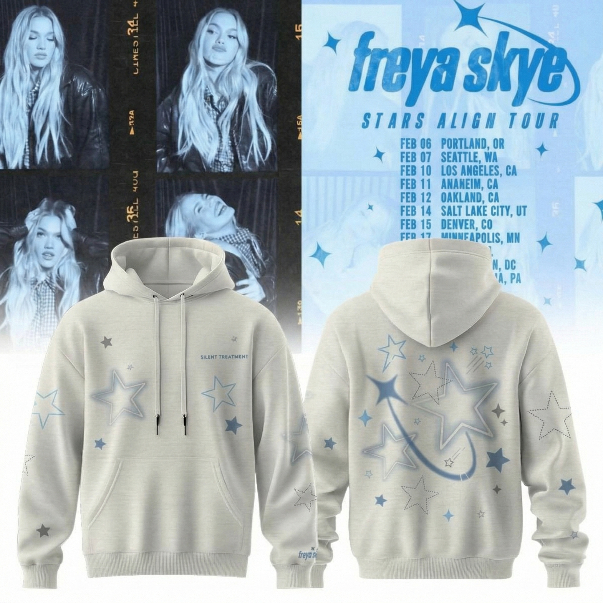 Freya Skye Merch Stars Align Tour 2026 Hoodie Freya Skye Merchandise Best Gift For Music Fans