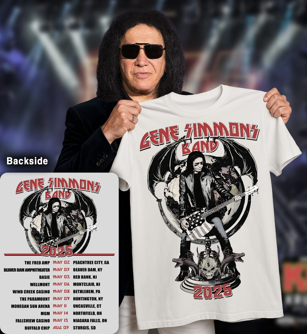 Gene Simmons Band Tour 2025 T-Shirt Gene Simmons Tour Merchandise Gifts For Fans