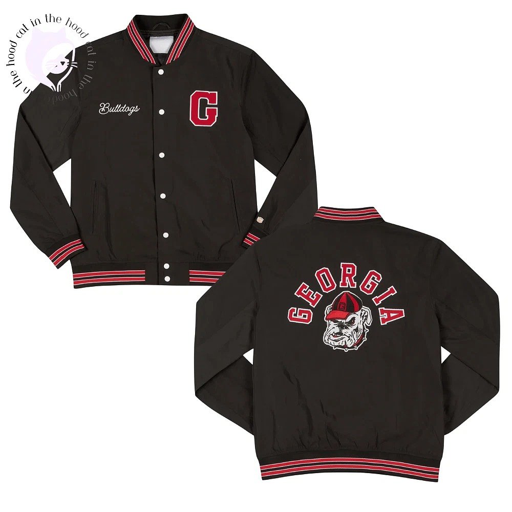 Georgia Bulldogs Football Championships Blackout Bomber Jacket