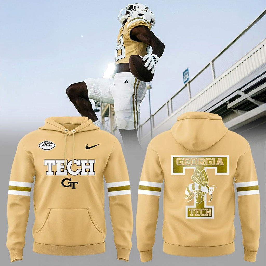 Georgia Tech Football Sting Em Gold Uniform 2025 Hoodie Jackets Merch Christmas Gifts For Dad