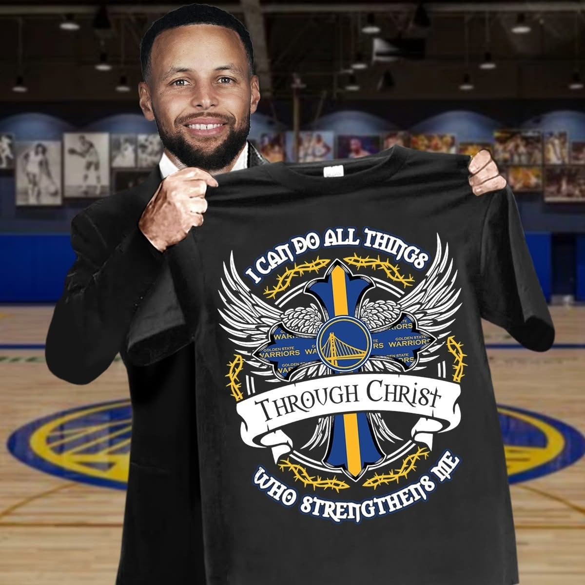Golden State Warriors Fans Faith Shirt I Can Do All Things Through Christ Strengthens Me