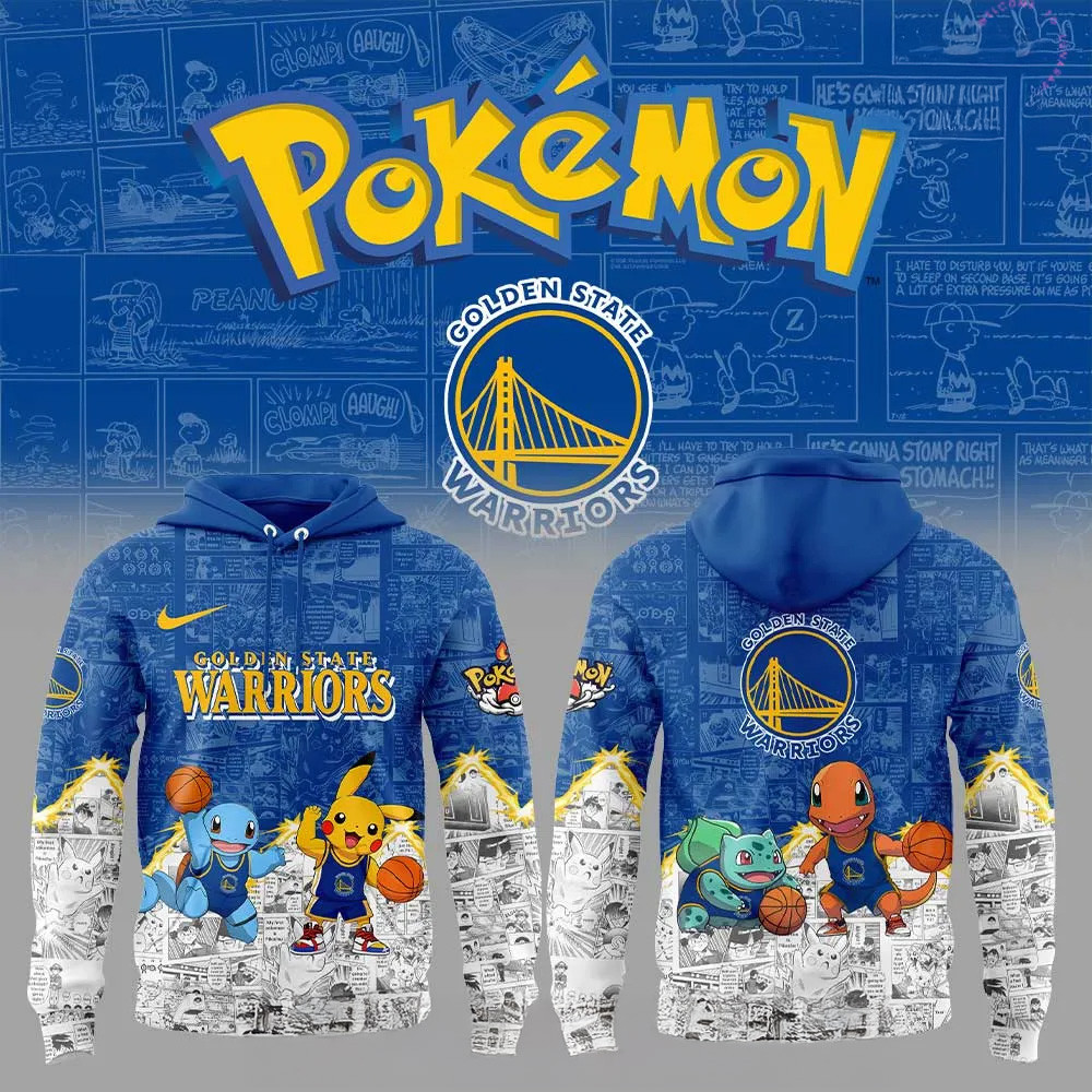 Golden State Warriors x Pokemon Special Hoodie Golden State Warriors Merch Dad Fathers Day Gifts
