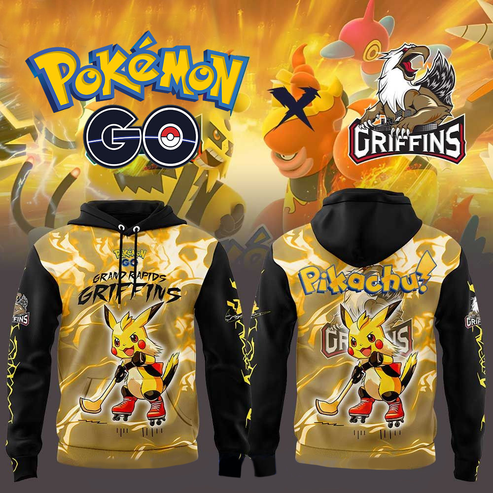Grand Rapids Griffins x Pokemon GO 2025 Hoodie Good Fathers Day Gifts