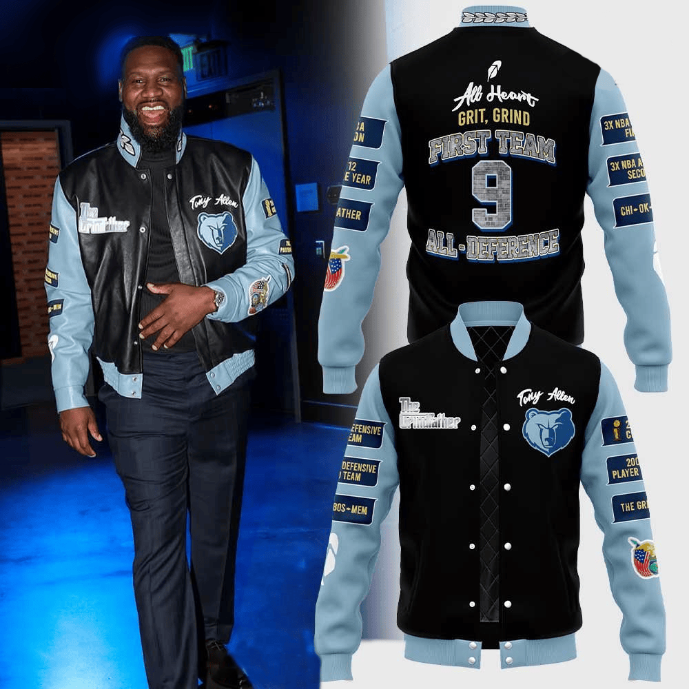 Grindfather Tony Allen Memphis Grizzlies Jacket Dad Gifts For Father's Day 2025