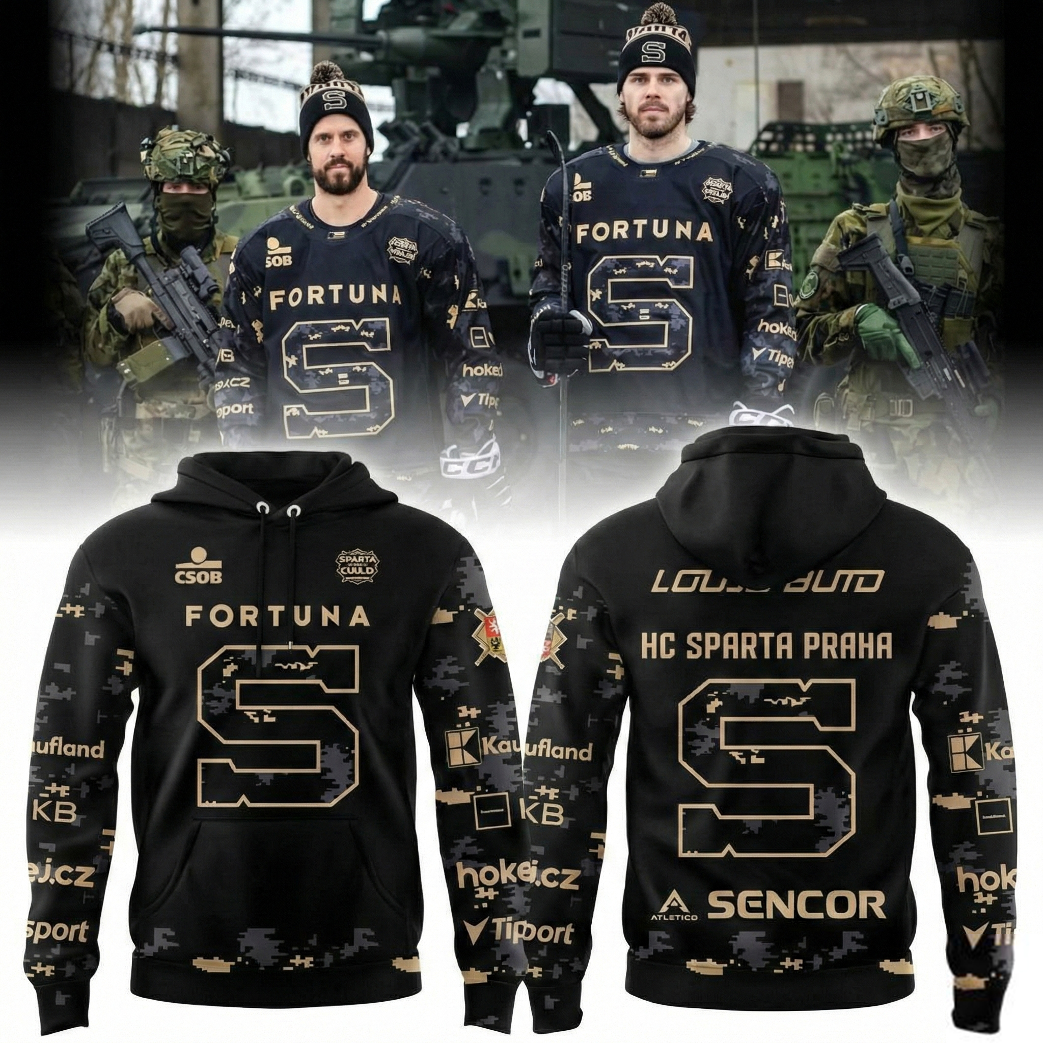 HC Sparta Praha Merch Give Up Hold Hoodie Sparta Praha Apparel Best Hockey Fans Gifts