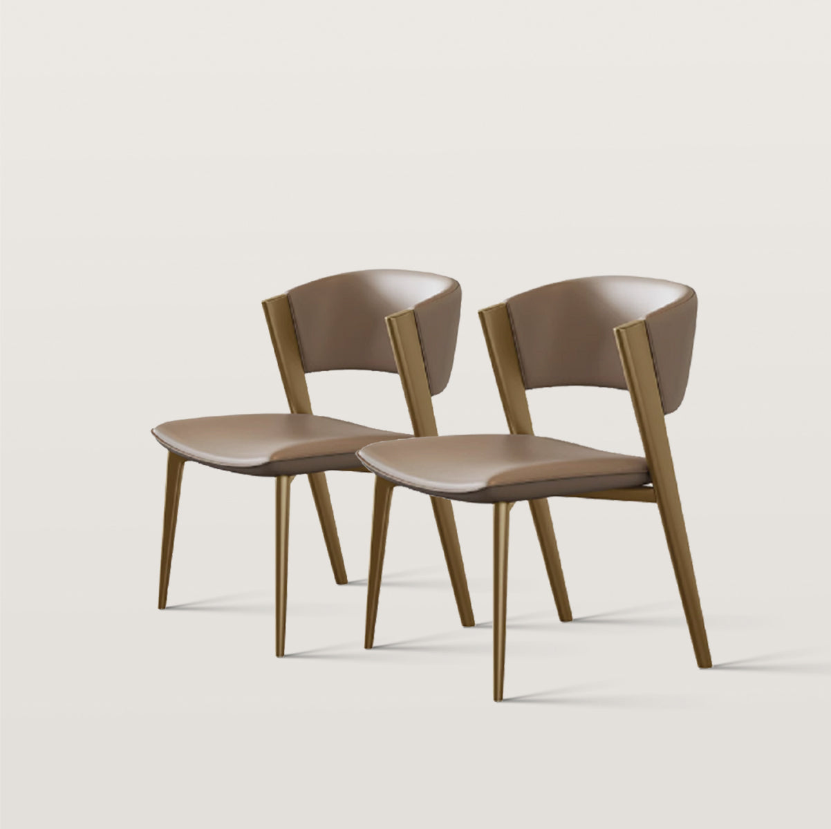 Half Arc Soft Backrest And Cushion Dining Chair